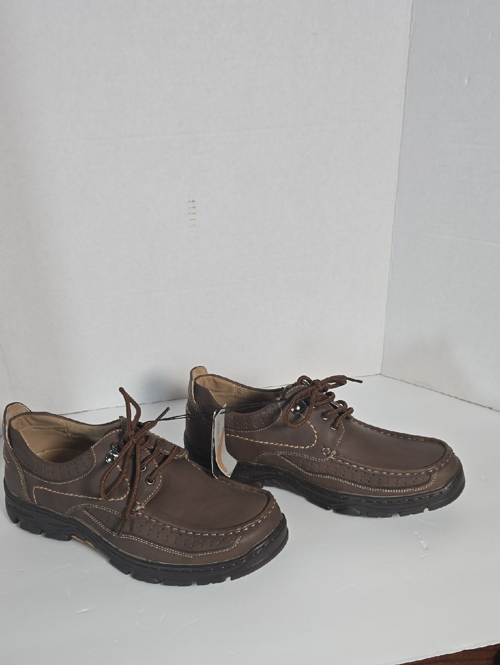 Xray Men's Brown Leather Lace-Up Casual Shoes 9.5M